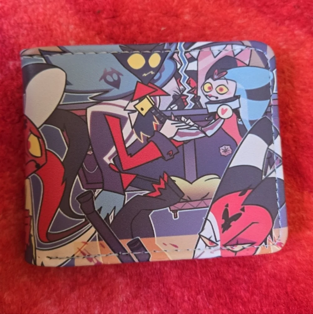 New helluva boss Halloween horror anime manga leather wallet